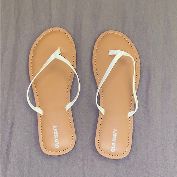 old navy leather flip flops